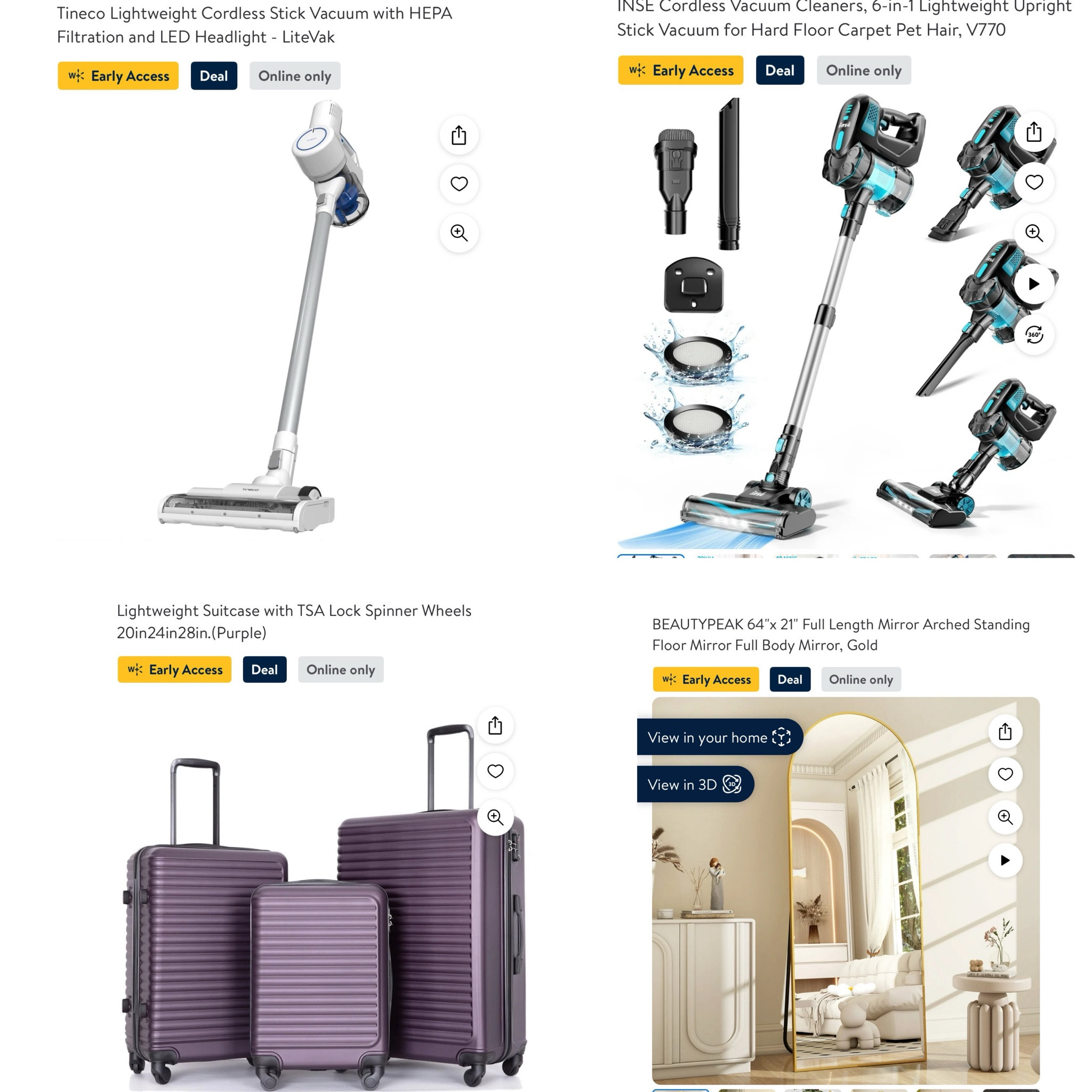 Walmart deals that I shared in my TikTok! A cordless stick vacuum is a must in every house! #walmartdeals #homefinds

#LTKSaleAlert #LTKFindsUnder100 #LTKHome