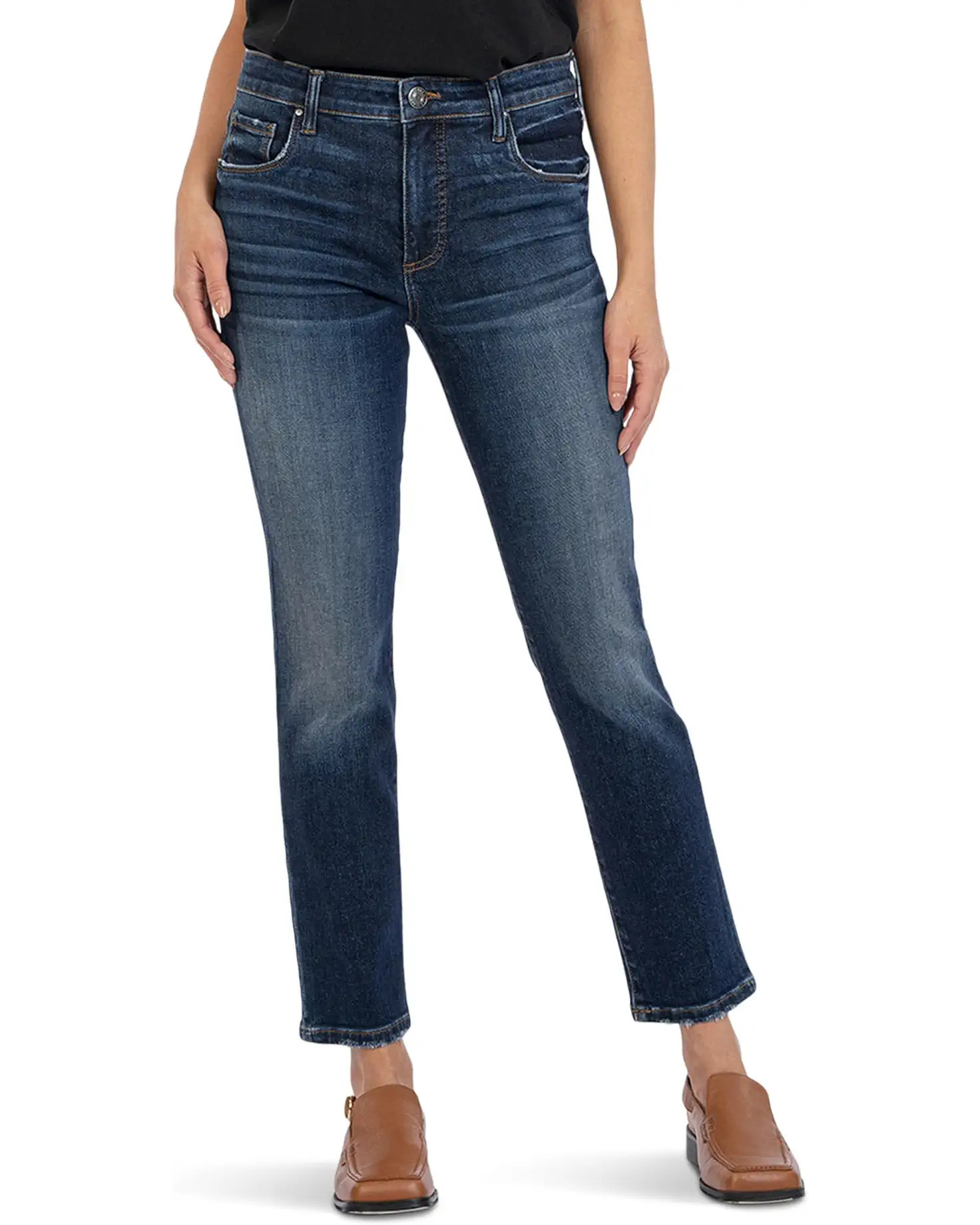 Reese High-Rise Fab Ab Ankle Straight Jeans in Enchantment | Zappos