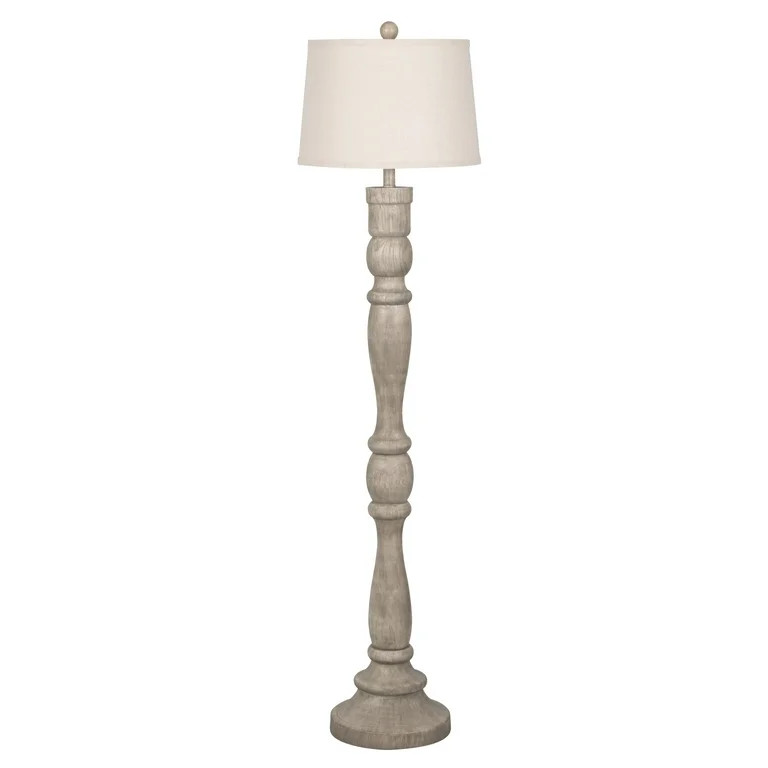 Better Homes & Gardens 59.5" Gray Weathered Wood Finish Floor Lamp | Walmart (US)