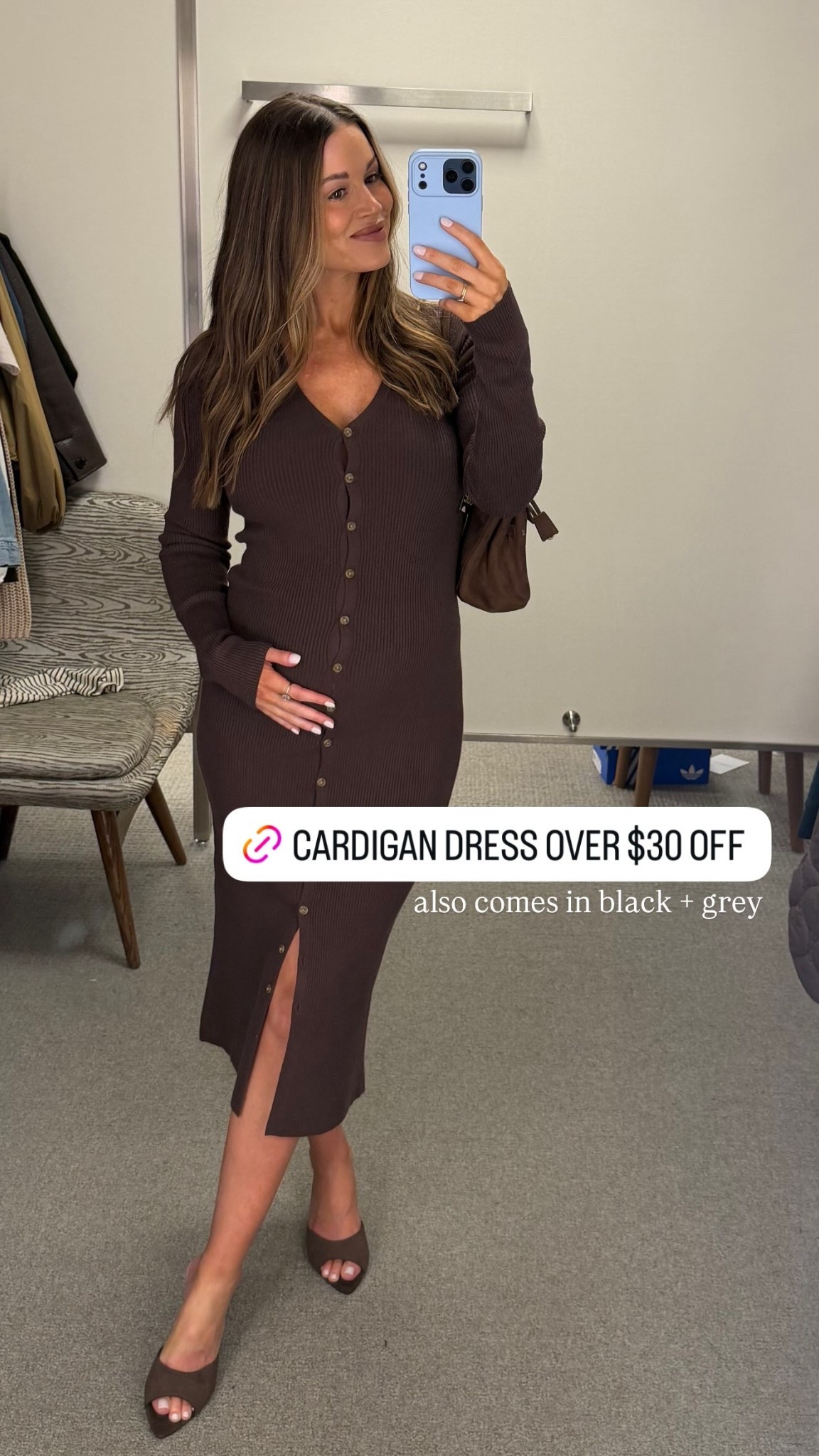 This chocolate brown cardigan dress is $30 off and also comes in black + grey!

Nsale
Nordstrom anniversary sale

#LTKSaleAlert #LTKootd #LTKSeasonal