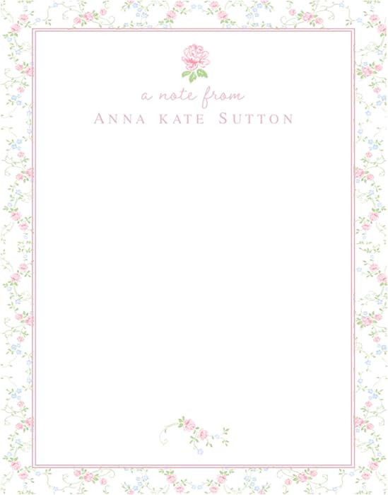 Lemon Grace Co Floral Notepad, Personalized Rose Notepad, Rose Notes Memo Pad - ANO-2313 | Amazon (US)