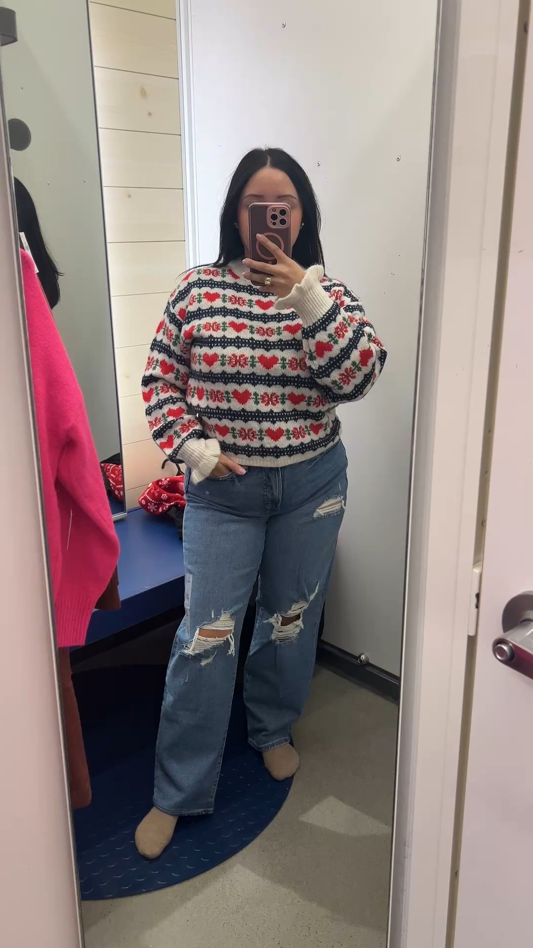 The coziest holiday sweater from Old Navy, soft, warm, and perfect for all your festive plans. From Christmas photos to holiday parties and cozy nights in, this sweater is a must-have this season.
Click the link to shop this comfy holiday favorite before it’s gone! 🎄✨

4’11 petite | ~140lbs
Size references:
Sweater:  XSmall (could’ve sized to a Small)
Jeans: size 8

#LTKootd #LTKHoliday #LTKSaleAlert