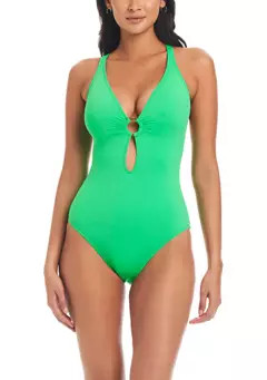 Bleu Rod Beattie Ring Me Up X-Back Mio One Piece Swimsuit | Belk