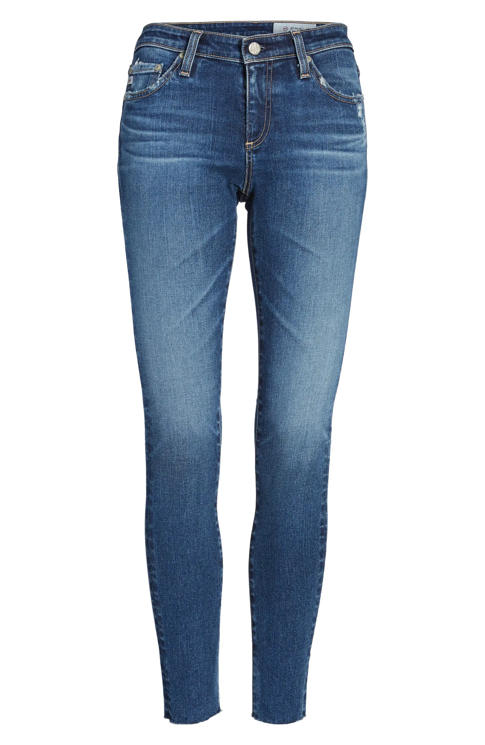 The Legging Raw Hem Ankle Skinny Jeans | Nordstrom