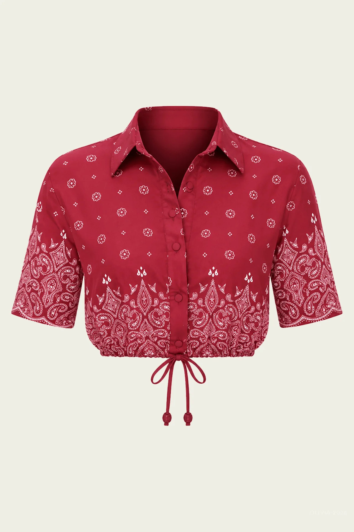 Rosie Top in Merlot - Red S | Shop Olivia