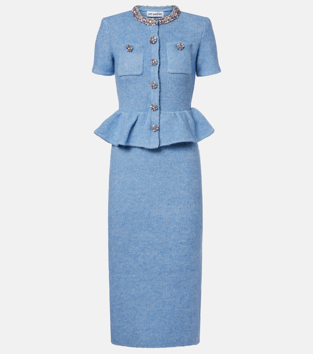 Embellished knitted midi dress | Mytheresa (US/CA)