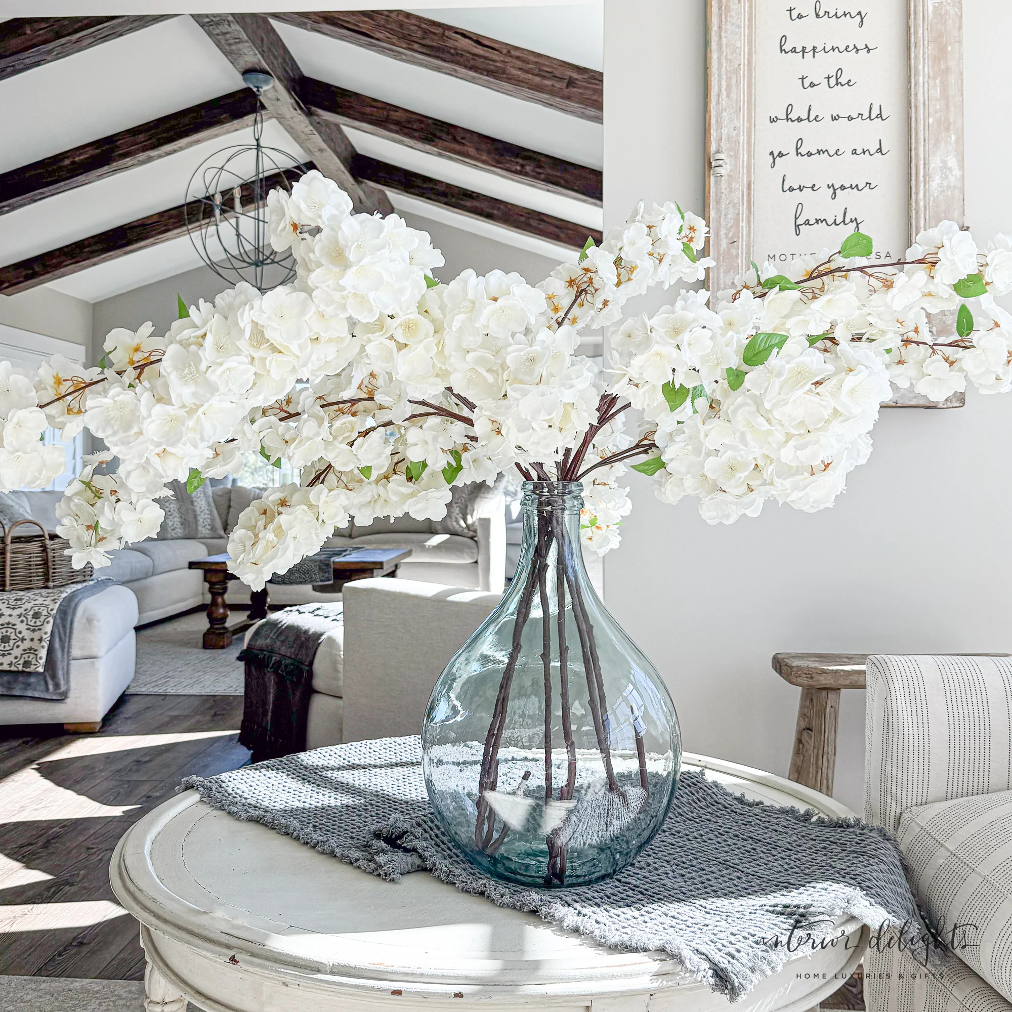 Cherry Blossom Spray- 44in | Interior Delights