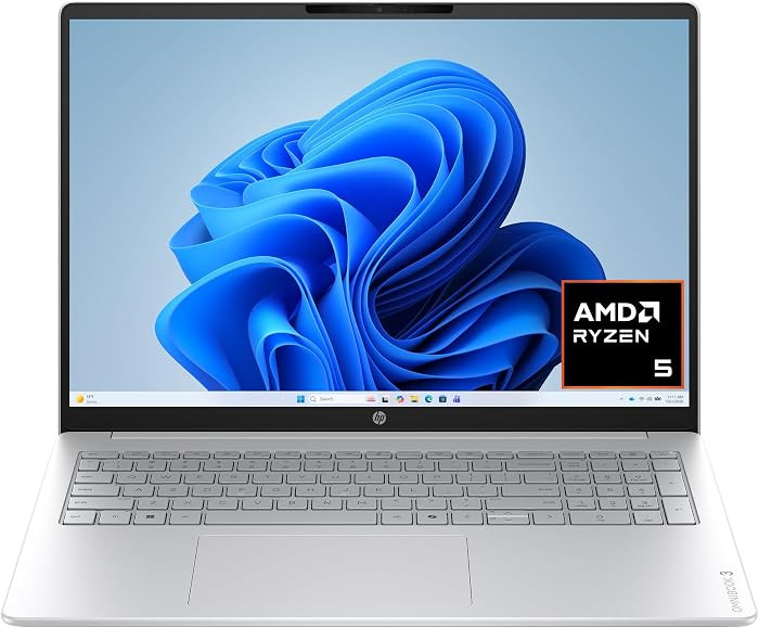 HP OmniBook 3 16 inch Laptop PC, 2K Touchscreen, AMD Ryzen 5 40, 8 GB RAM, 512 GB SSD, AMD Radeon... | Amazon (US)
