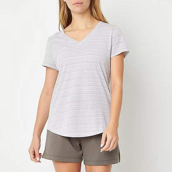 Stylus Womens V Neck Short Sleeve T-Shirt | JCPenney