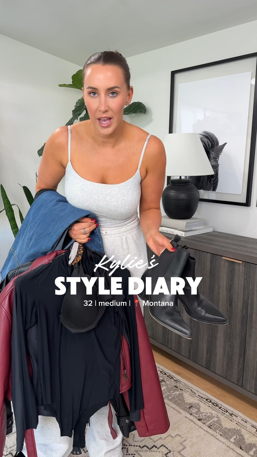 Welcome to my style diary! Sharing my real life outfits

Tank: M
Sweats: M
Bodysuit: One size 
Denim: 29
Red leather coat: M
Brown leather: M


#LTKSeasonal #LTKSaleAlert #LTKStyleTip