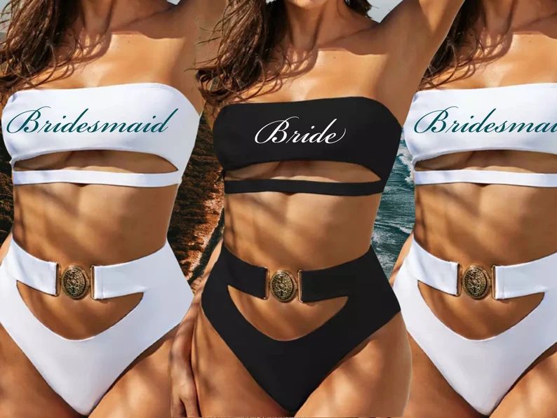 Customize Bikini Set Sexy Bra and Panty Bride Swimsuit | Etsy | Etsy (US)