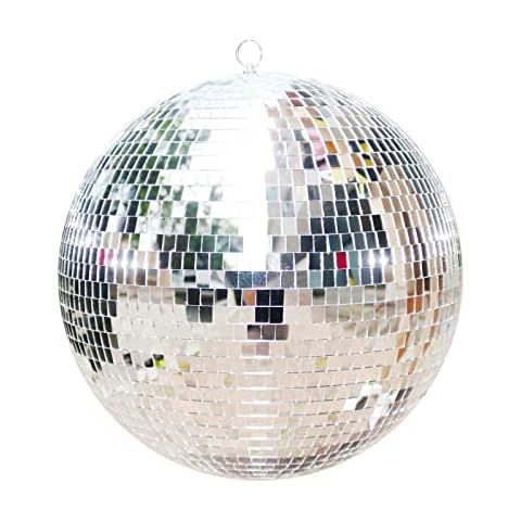 Mirror Disco Ball 8 Inch Silver Mirror Ball - for Hanging Home Decorations School Festivals Party... | Amazon (US)