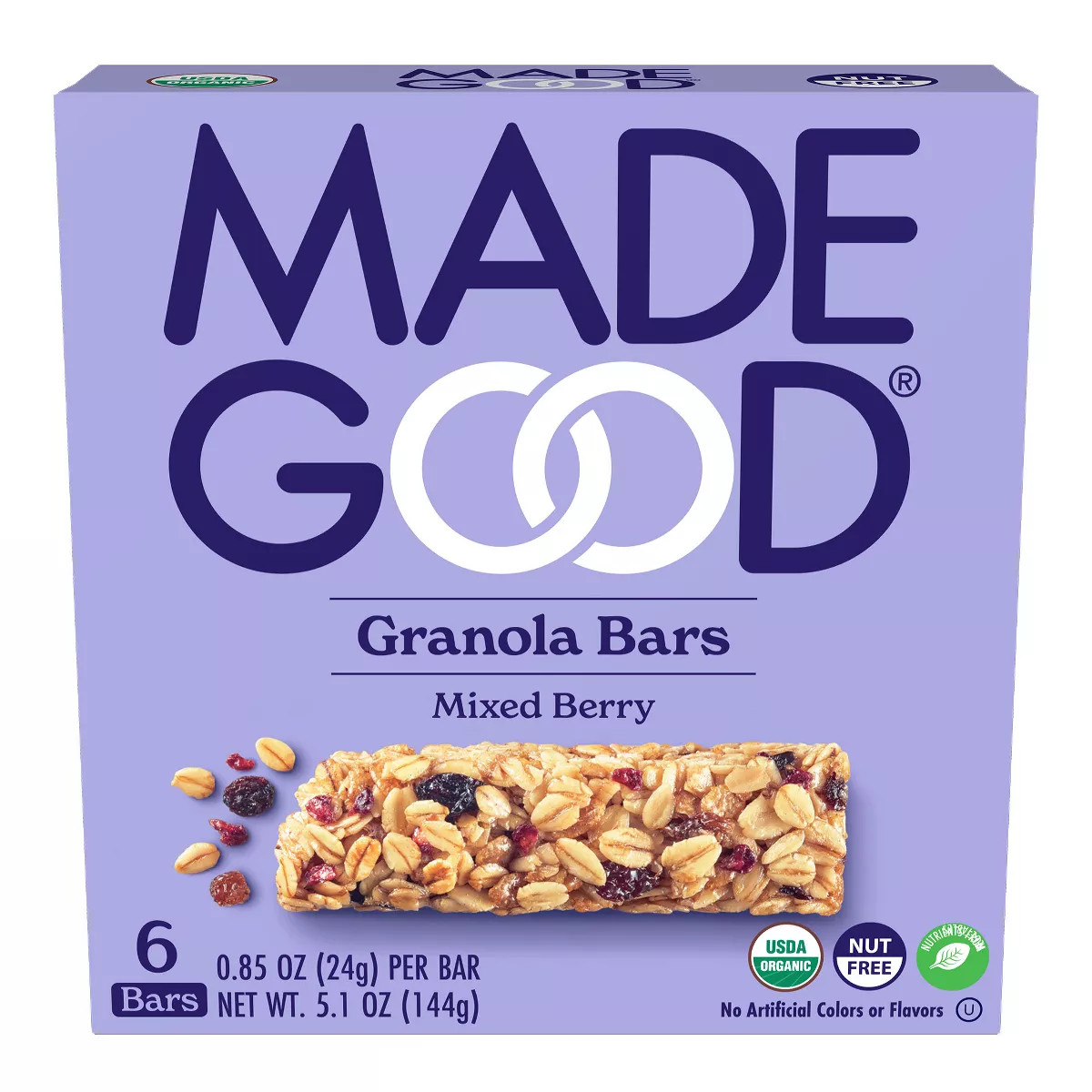 MadeGood Mixed Berry Granola Bars - 6ct | Target