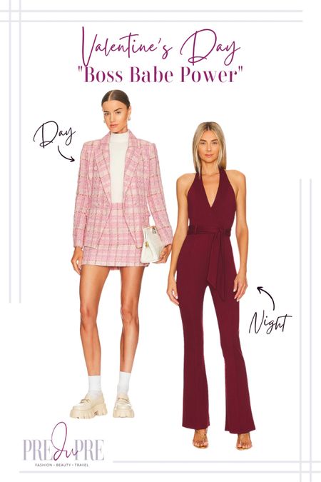 Love to dress up for a holiday? Get ready for Valentine’s Day with this cute outfit idea. Get more ideas at www.PreduPre.com

Valentine’s Day, Vday outfit, date outfit, date night, pink outfit, red outfit, casual look, date look, suit set, set, coordinates, jumpsuit

#LTKFind #LTKSeasonal #LTKstyletip