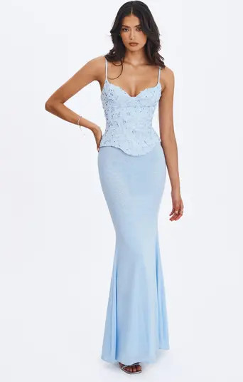 Aurielle Sweetheart Mermaid Peplum Maxi Dress | Nordstrom