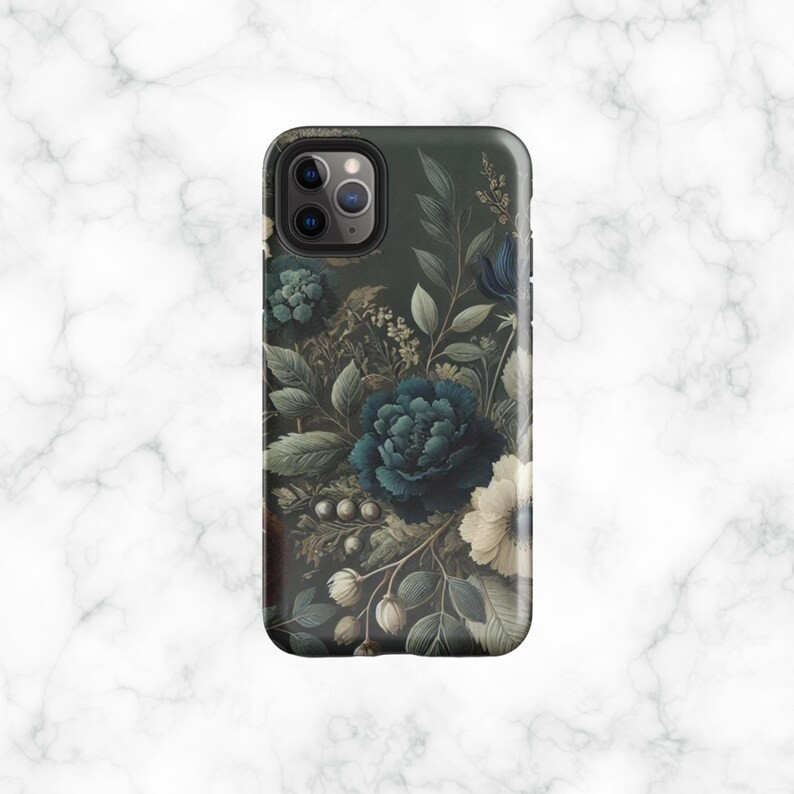SHE SHOPS at ANTHROPOLOGIE Moody Floral Phone Case Botanical Phone Case Vintage Floral Phone Case... | Etsy (US)