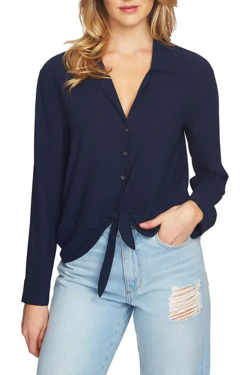 1.STATE Tie Front Blouse | Nordstrom