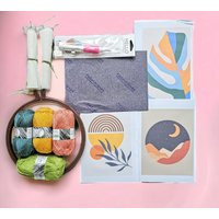 Diy Punch Needle Embroidery Starter Kit Modern Patterns | Pdf Book | Etsy (US)