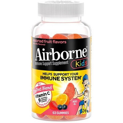 Airborne Kids Multivitamin Gummies with Zinc - 63ct | Target
