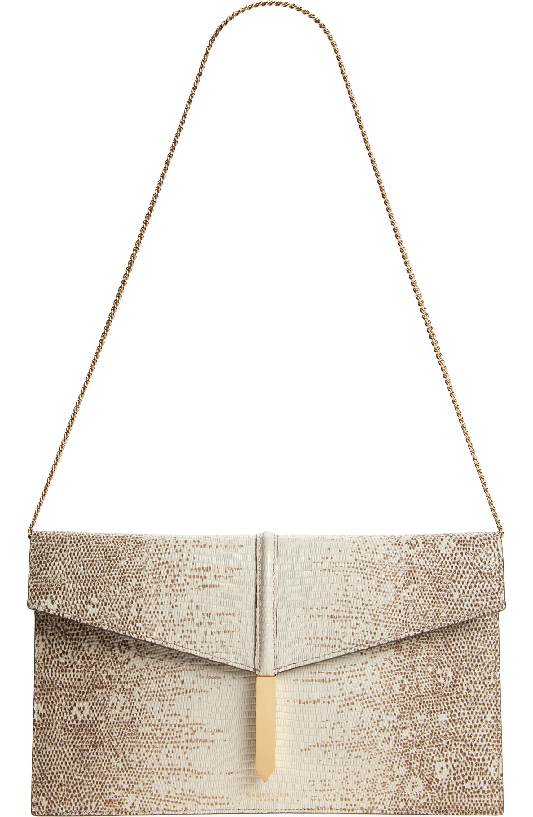 The Tokyo Snakeskin Embossed Leather Clutch | Nordstrom