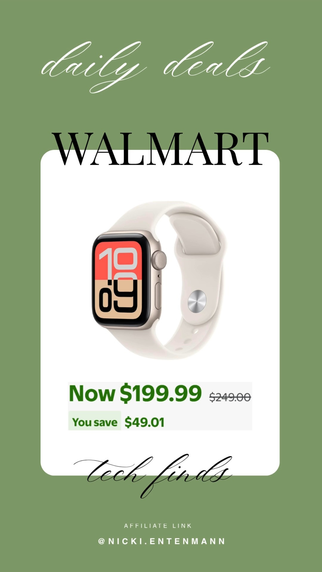 Wrist smarts arrive with Apple Watch SE, fitness tracking, crash detection, sleep score and fast charging that keep you connected, active and stylish through every busy day commute errands routine.
#applewatch #applewatchse #smartwatch #fitnesswatch #wearabletech #sleeptracking #healthtech #watchos #techgadgets #everydaycarry
 

 #LTKCyberWeek #LTKGiftGuide #LTKTravel