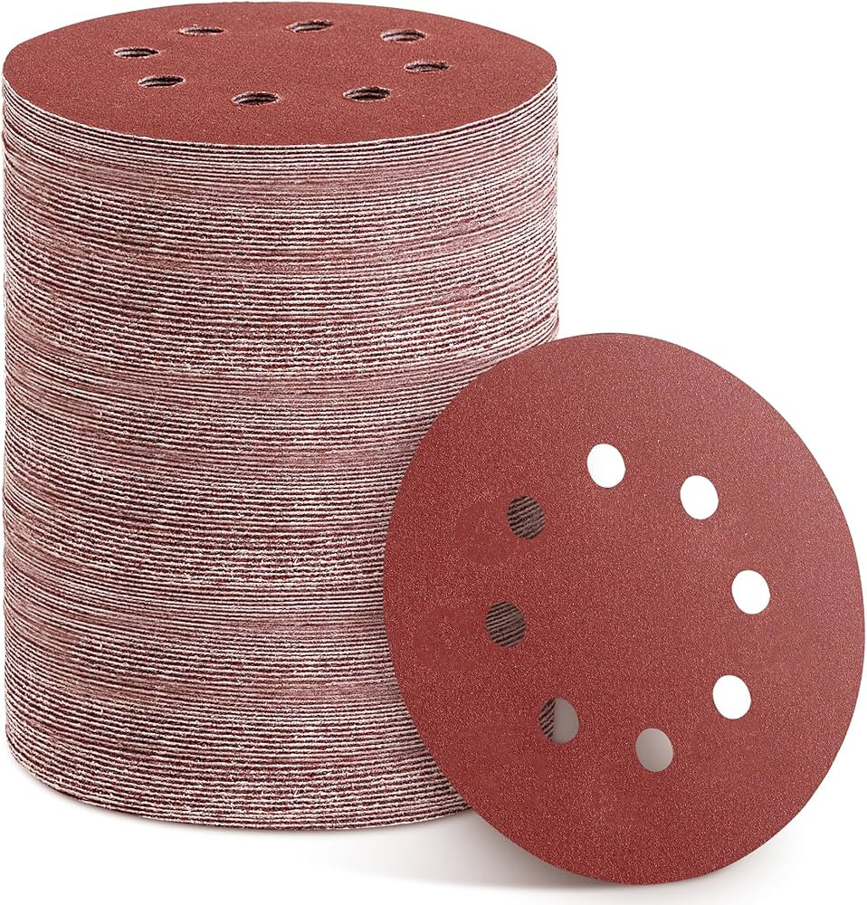150pcs Sanding Discs Set, 5-Inch 8-Hole Sandpaper, Including 60,80,100,120,150,180,240,320,400,60... | Amazon (US)