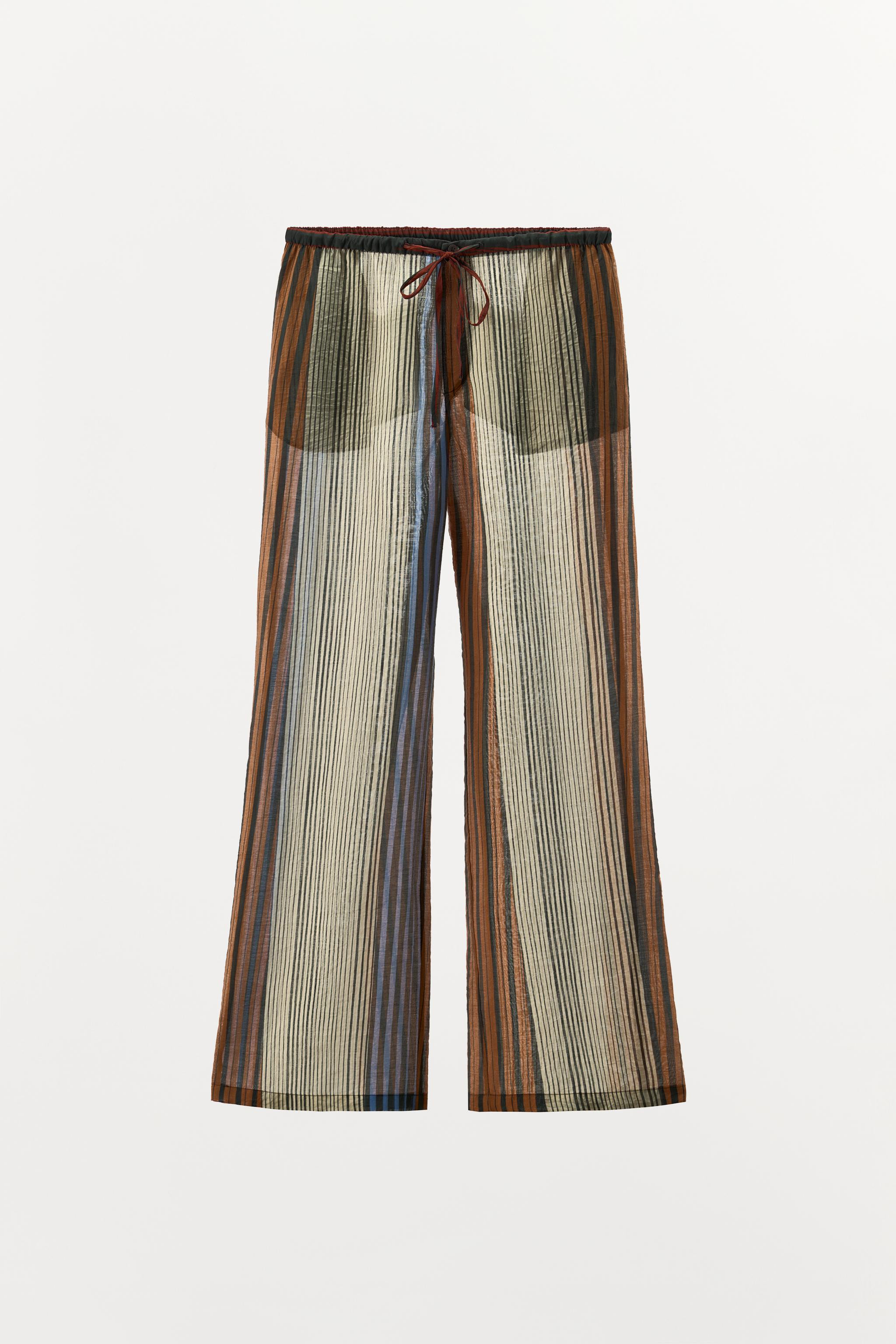 ZW COLLECTION STRIPED PAJAMA PANTS | Zara US