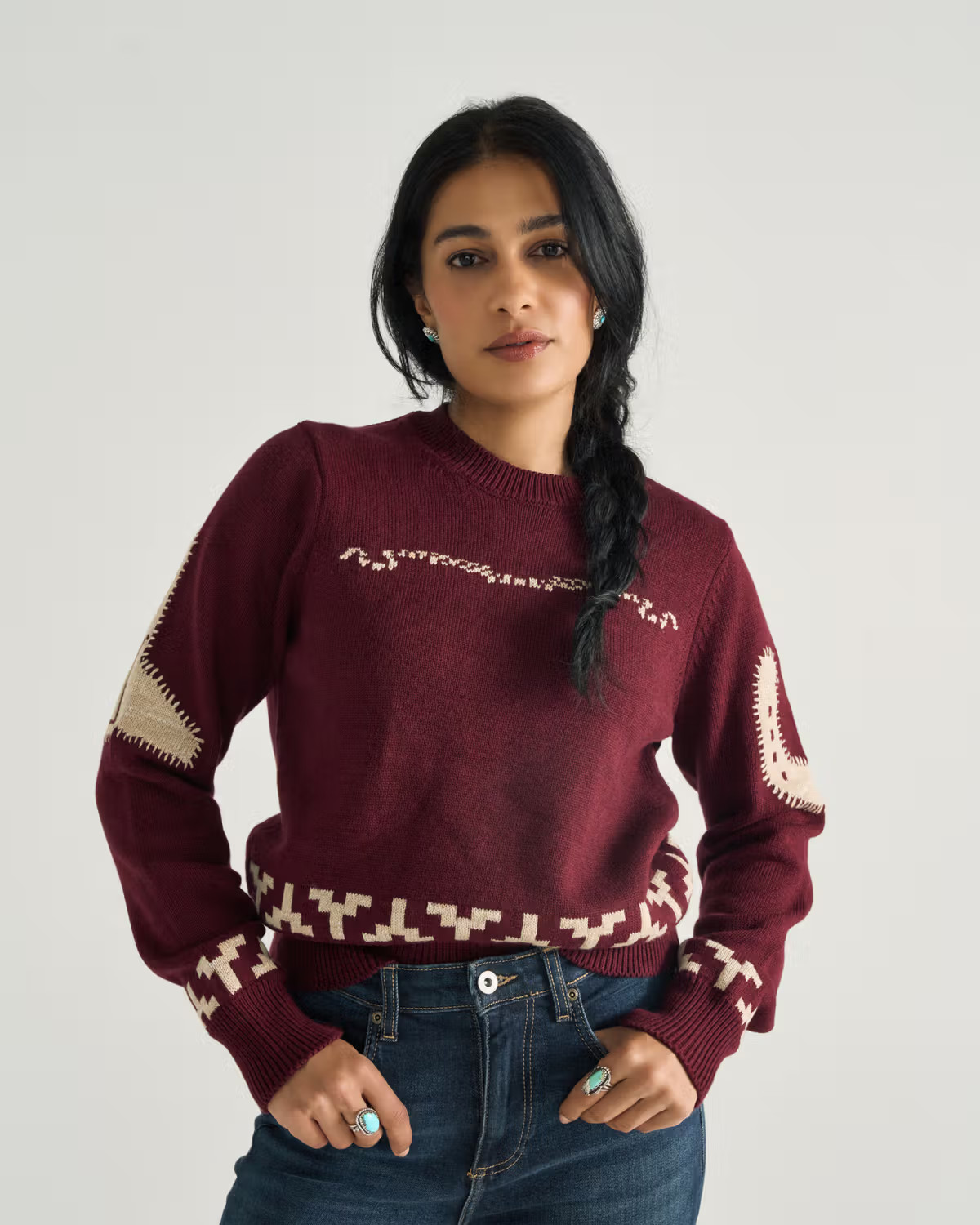 Women's Crew Neck Lucky Boots Sweater | Tecovas | Tecovas