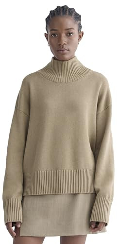 Everlane - The Boxy Turtleneck in Everyday Cotton - Dark Heathered Camel M | Amazon (US)