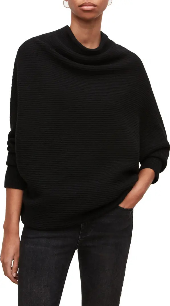 AllSaints Ridley Funnel Neck Wool Sweater | Nordstromrack | Nordstrom Rack