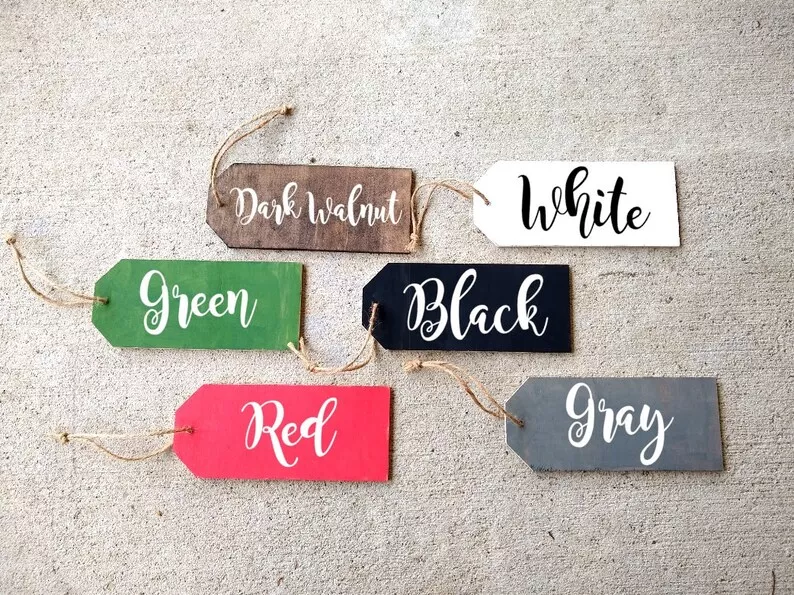 Personalized Wood Stocking Tag