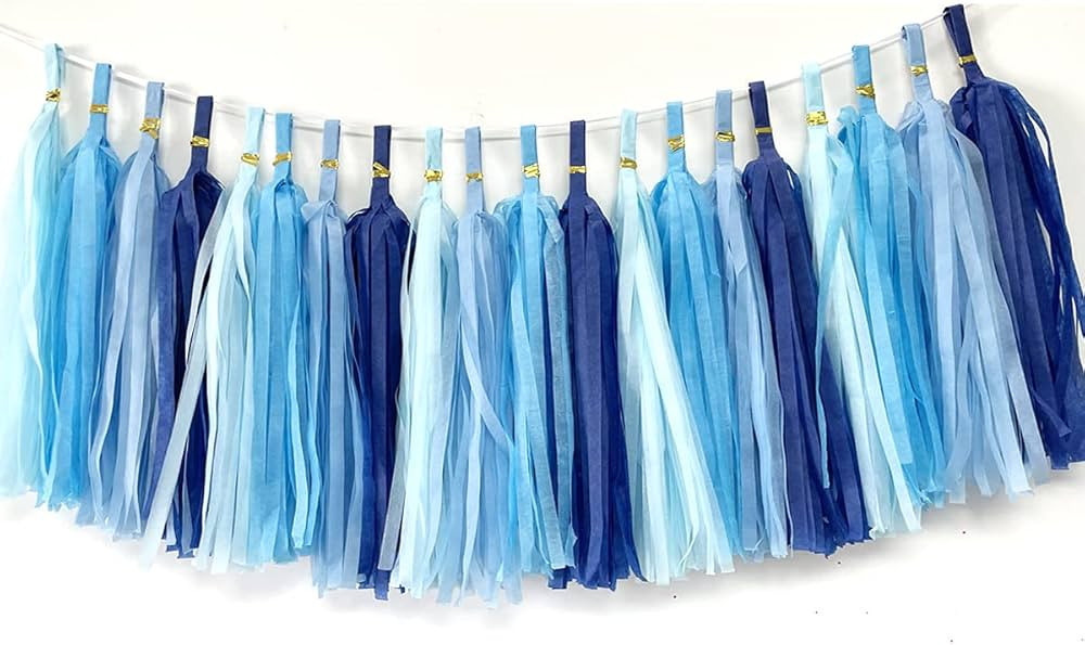 Tissue Paper Tassels Paper Tassels Garland Banner Table Decor Party Tassels Banner Wedding Birthd... | Amazon (US)