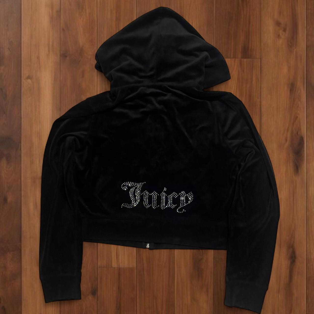Juicy Couture Women's Hoodie - Black - L | Depop US