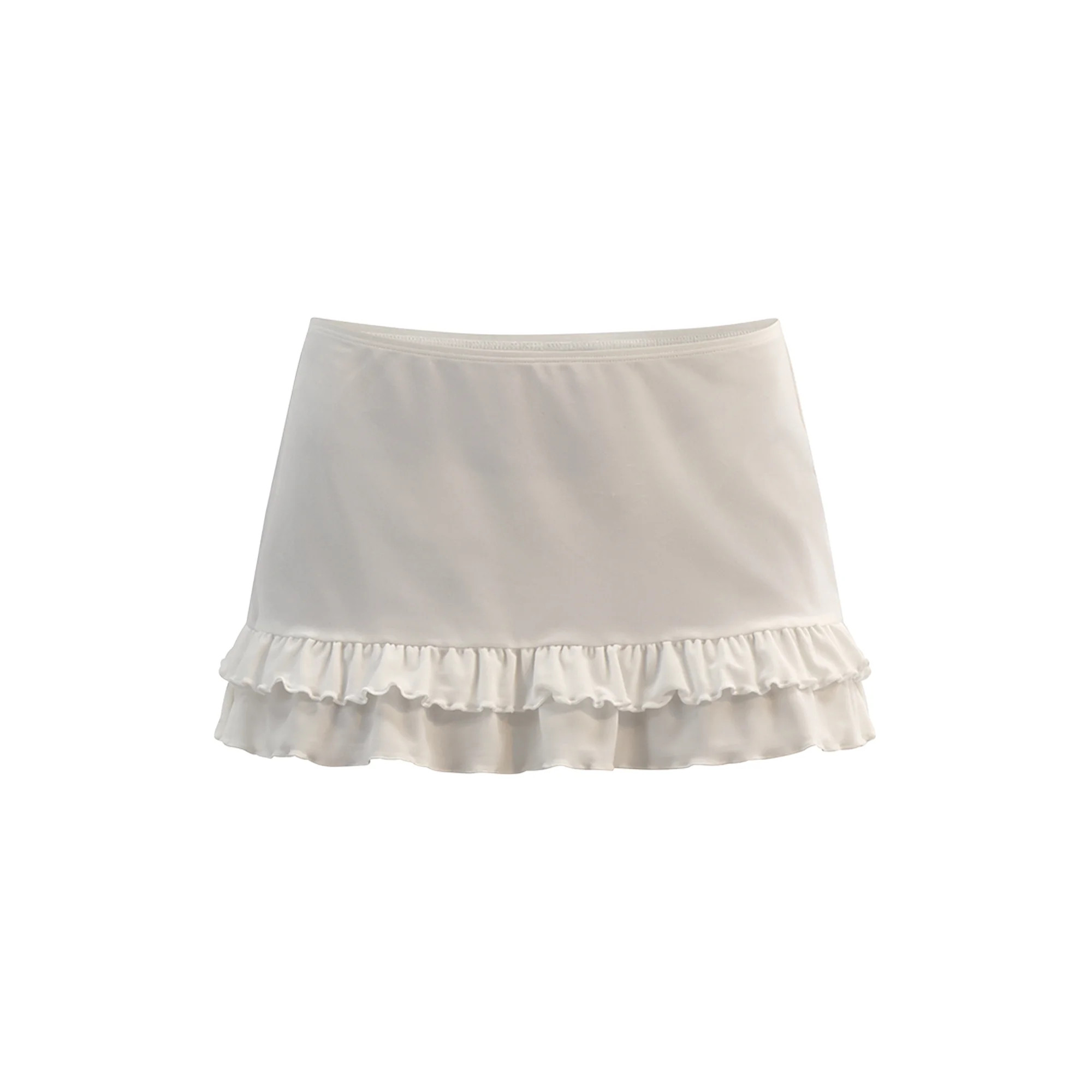 No Boundaries Women's Tiered Ruffle Coverup Skirt, Sizes XXS - XL | Walmart (US)