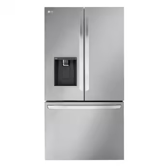 LG Counter-Depth MAX 25.5-Cu. Feet 3 -Door Smart Compatible French Door Refrigerator with Dual Ic... | Lowe's