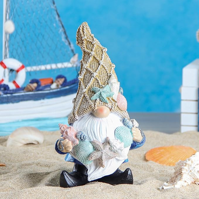 Leekung Garden Gnomes Statues - Outdoor Funny Garden Decor - Ocean Gnomes for Indoor/Outdoor, Bea... | Amazon (US)