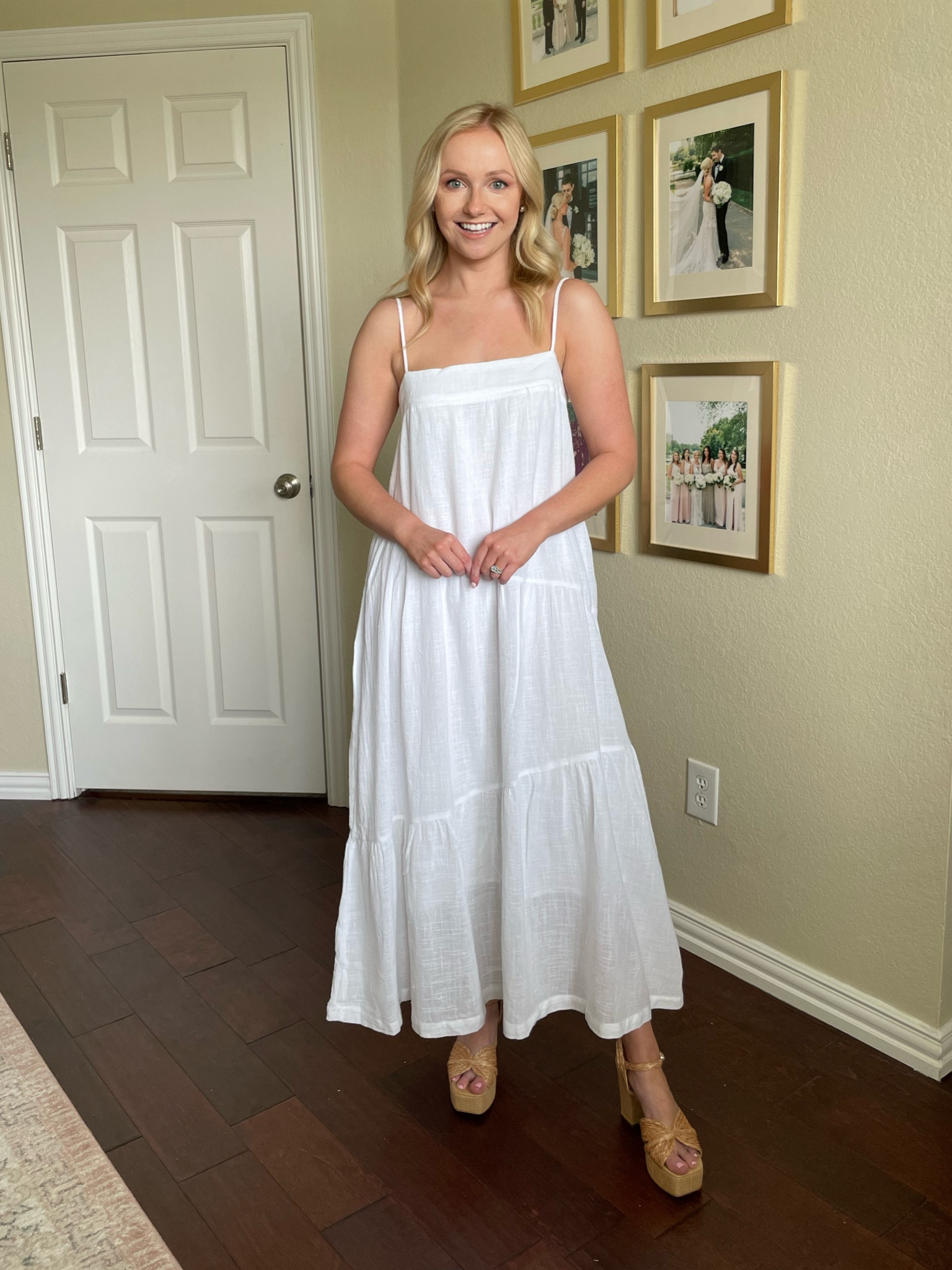 Wearing a small | white dress, sundress, white maxi dress, maxi dress, vacation dress, summer dress, honeymoon outfit 

#LTKSeasonal #LTKFind #LTKwedding