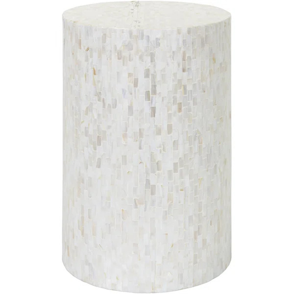Ani Stone Drum End Table | Wayfair Professional