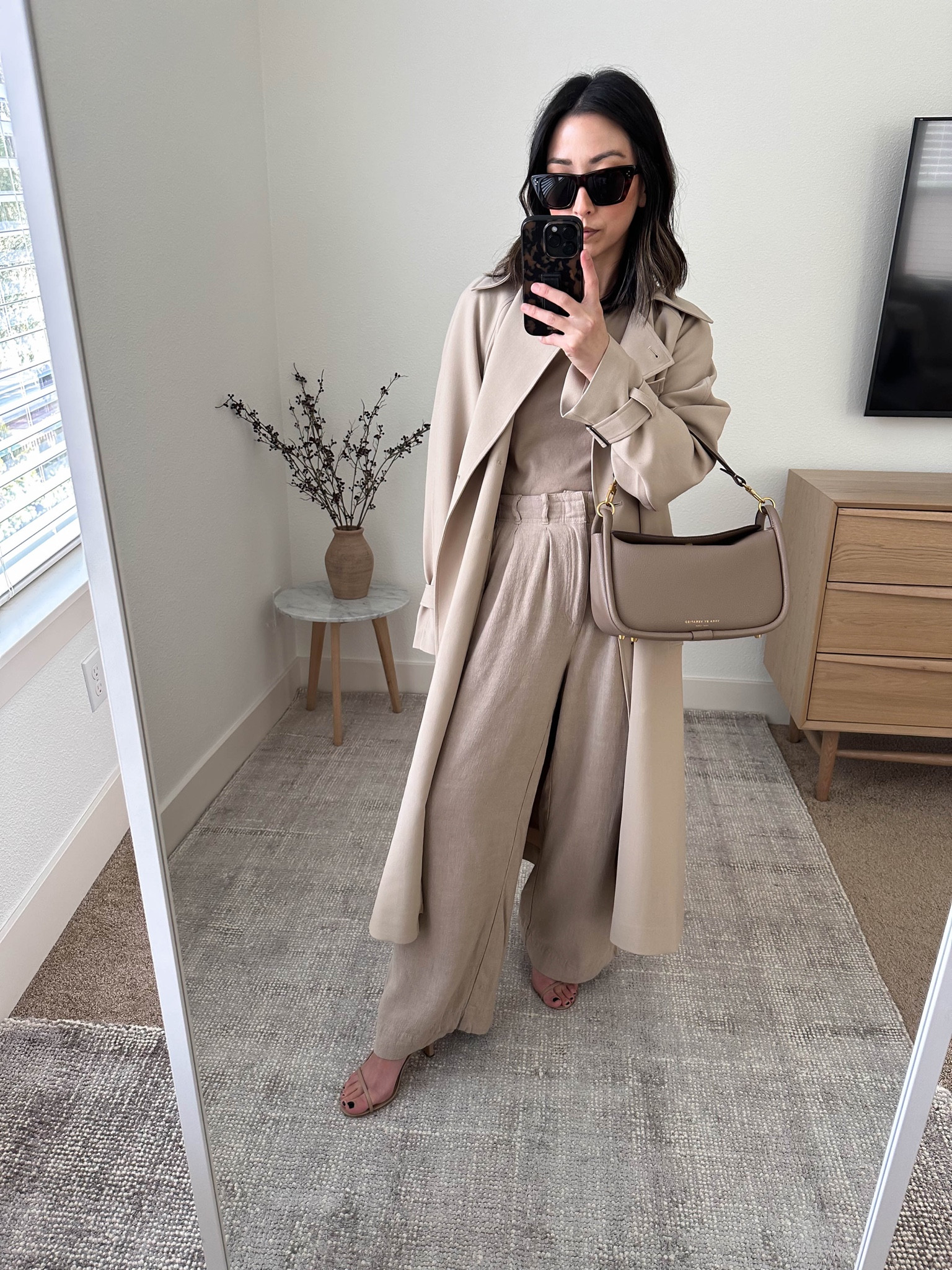 Z Supply Farah Pants. Petite-friendly trousers for spring/summer. Absolutely love these pants. My holy grail pant of the season. 

Pants - Z Supply xs Warm Sands
Sandals - Tony Bianco 5
Bag - Verafied Etoupe Shoulder Bag
TRENCH - OAK & FORT XXS
Tee - Z Supply xs
Sunglasses - Celine

Petite Style, Neutral outfit, capsule wardrobe, minimal style, street style outfits, Affordable fashion, Spring fashion, Spring outfit,


#LTKshoecrush #LTKitbag #LTKstyletip