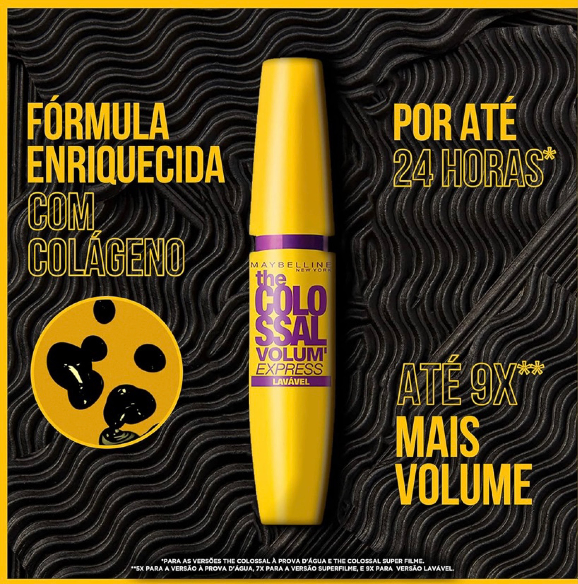 Máscara de Cílios Maybelline The Colossal Volum' Express Lavável
Preto 9,2ml

#LTKbeauty