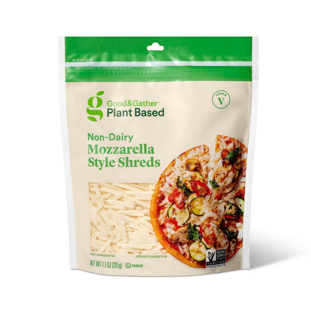 Plant Based Non-Dairy Mozzarella Cheese-Style Shreds - 7.1oz - Good & Gather™ | Target