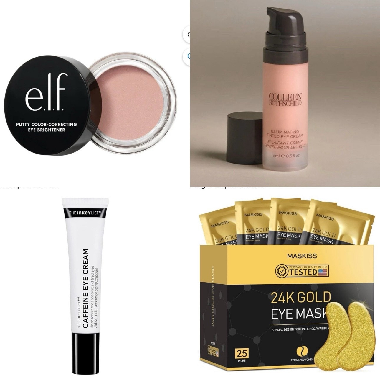 4 items I use and love to reduce puffiness and brighten my eyes! 