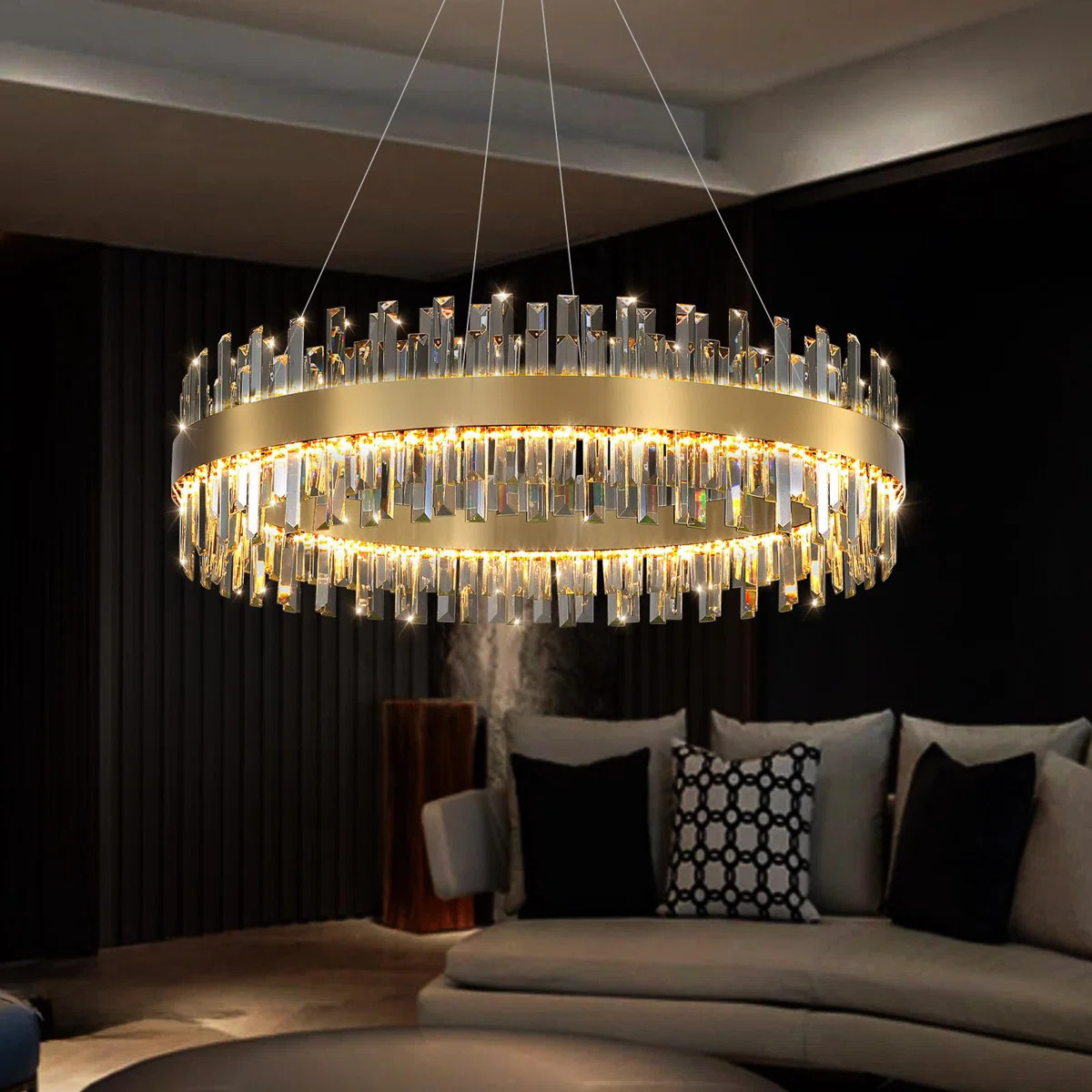Glam Dimmable Led Crystal Chandelier | Wayfair North America