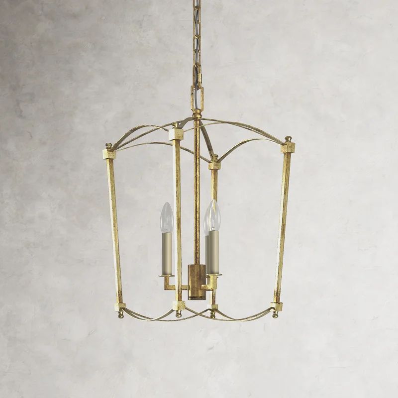 Olive 3 - Light Dimmable Lantern Geometric Chandelier | Wayfair North America