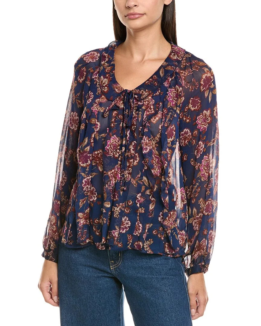 Vince Camuto womens  Floral Print Blouse, s, Blue | Walmart (US)