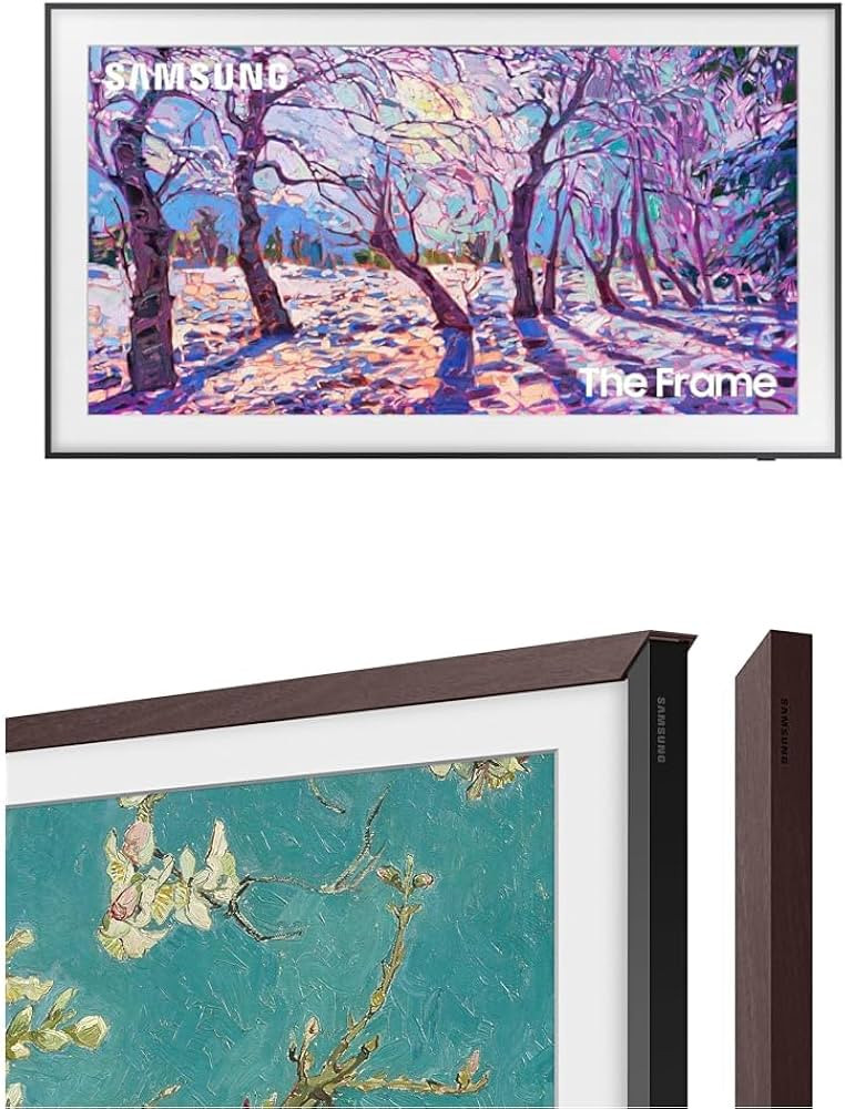 Samsung The Frame 55” TV with Brown Bezel, 4K | Amazon (US)