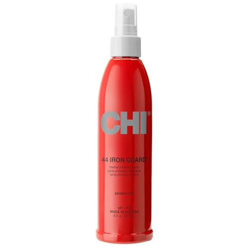 CHI 44 Iron Guard Thermal Protection Spray, Nourishing Formula Helps Resist Heat Damage to Hair & Tame Frizz, Clear, 8 Oz | Amazon (US)