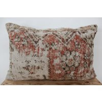 Turkish Pillow Cover, 16"" X 24"" Decorative Pillow, Handmade Couch Boho Throw Wool Home Decor, Pe-582 | Etsy (US)