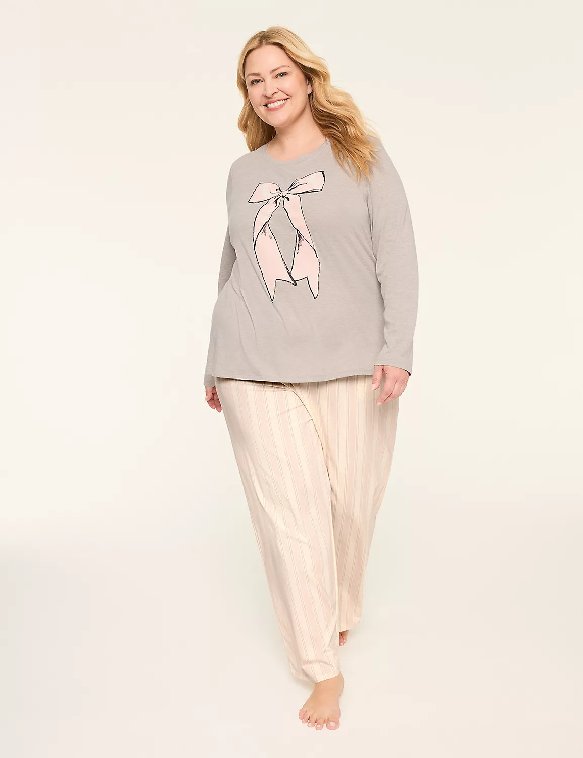 Comfy Cotton Top & Pant PJ Set | Lane Bryant (US)