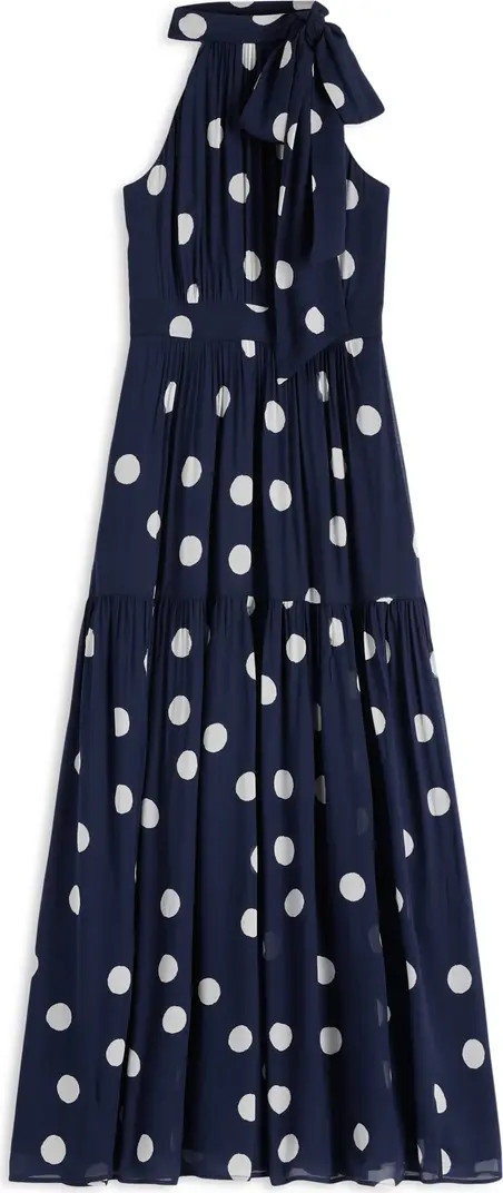Boden Roisin Tie Neck Maxi Dress | Nordstrom | Nordstrom